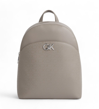 Calvin Klein Mochila redonda con logo beige