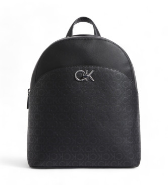 Calvin Klein Rund ryggsck med svart logotyp