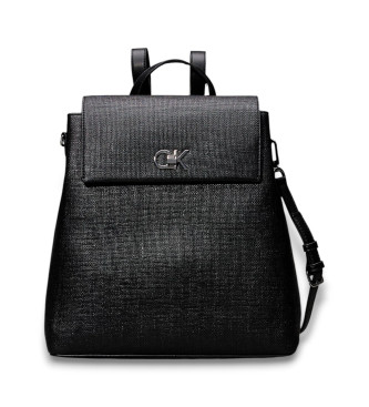 Calvin Klein Sac  dos avec rabat noir