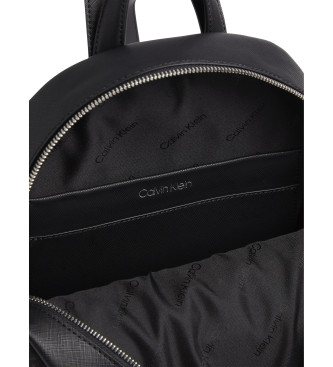 Calvin Klein Mochila redonda com logtipo preto