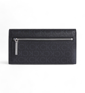 Calvin Klein Wallet with note compartment and large black logo coin purse