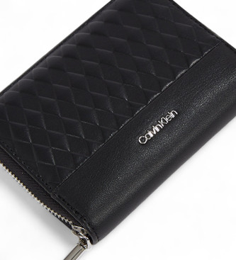 Calvin Klein Mini Quilt Portemonnaie schwarz