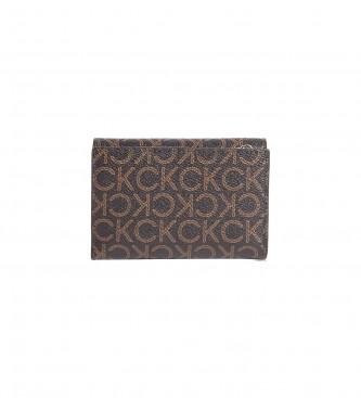Calvin Klein Must Trifold Sm-Mono purse brown