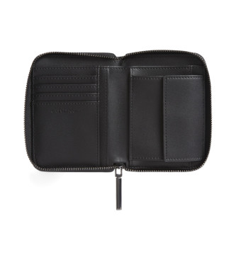 Calvin Klein Black RFID padded zip-around wallet with black RFID