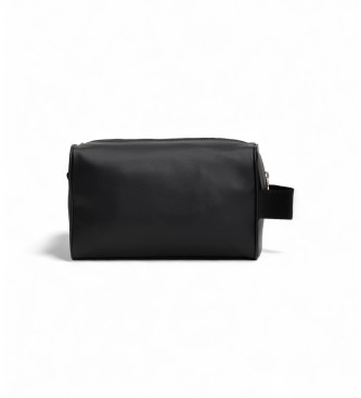 Calvin Klein Borsa da toilette nera Monogram Soft