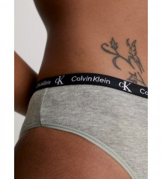 Calvin Klein 2er-Pack Classic Slips Ck96 grau, schwarz