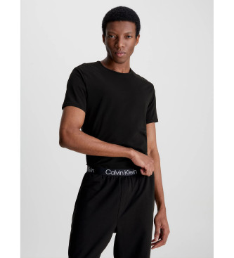 Calvin Klein Conjunto de 2 t-shirts pretas de manga curta Crew 