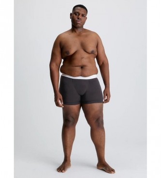 Calvin Klein 3 Pacotes de Boxers Grandes - Cotton Stretch preto