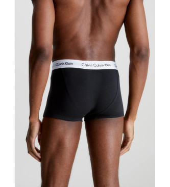 Calvin Klein Pack 3 boxers de cintura baixa em algodo elstico cinzento, branco, preto