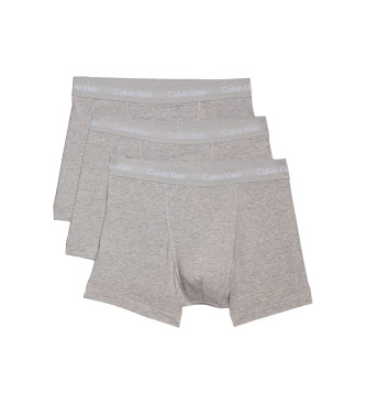 Calvin Klein Lot de 3 bas de survtement en coton extensible gris