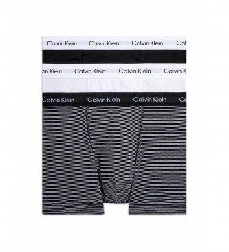 Calvin Klein Pack 3 Bóxers Cotton Stretch negro, blanco