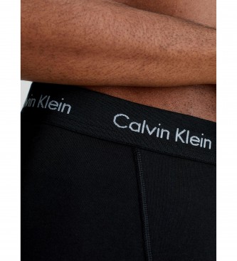 Calvin Klein Lot de 3 caleons en coton extensible noir, gris