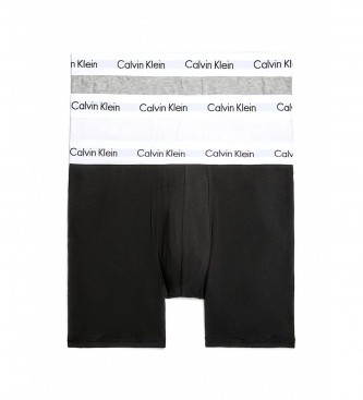 Calvin Klein 3-pack lnga pyjamasshorts gr, vit, svart 