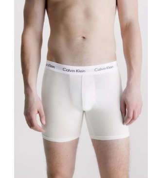 Calvin Klein Zestaw 3 długich spodenek od piżamy: szary, biały, czarny 