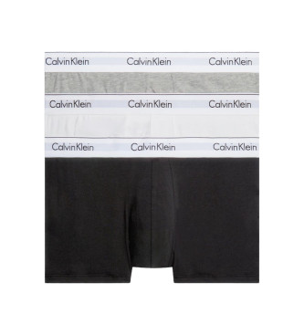 Calvin Klein Pack 3 Boxers - Modern Katoen wit, grijs, zwart