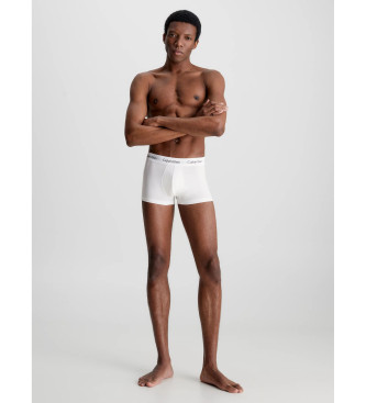 Calvin Klein Confezione da 3 boxer a vita bassa in cotone elasticizzato bianco