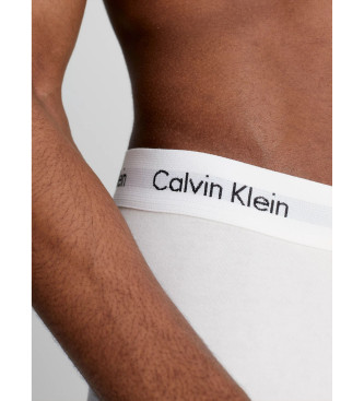 Calvin Klein 3 paar katoenen stretch boxershorts met lage uitsnede wit