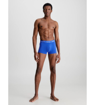 Calvin Klein Confezione da 3 boxer elasticizzati in cotone a vita bassa nero, blu