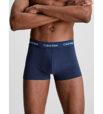 Calvin Klein Pack 3 Cotton Stretch Low Rise Boxer Shorts black, blue