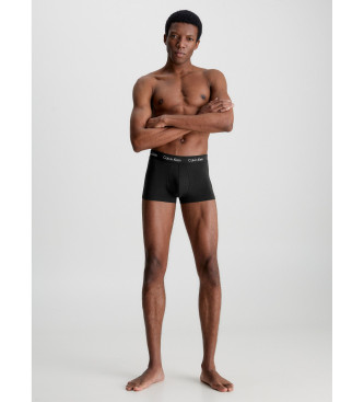 Calvin Klein Confezione da 3 boxer elasticizzati in cotone a vita bassa nero, bianco