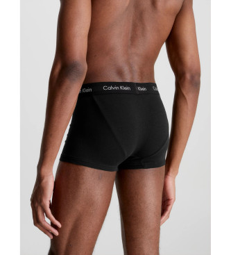 Calvin Klein Set 3 Katoenen Stretch Boxershorts met Lage Reeks Zwart, Wit