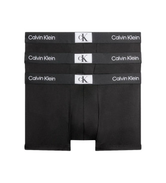 Calvin Klein Pack 3 Boxershorts med lg resr svart