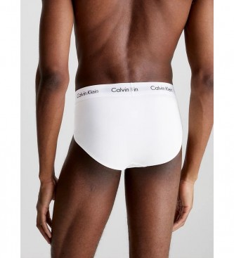 Calvin Klein Pack 3 Slips Cotton Stretch gris, blanco, negro