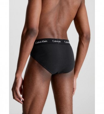 Calvin Klein Confezione da 3 slip in cotone elasticizzato nero