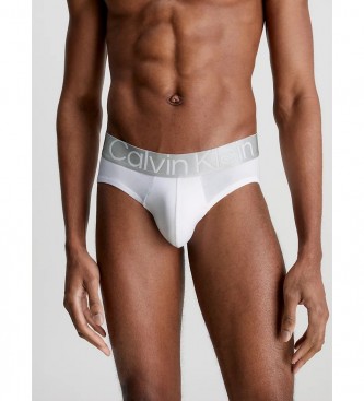 Calvin Klein 3-pak majtek Steel Cotton czarny, biały, szary
