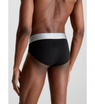 Calvin Klein 3 paketi hlačk iz jeklenega bombaža, črne, bele, sive