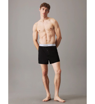 Calvin Klein 2er-Pack Boxershorts Slim Fit grau, schwarz 