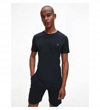 Calvin Klein Lot de 2 t-shirts à manches courtes Col ras du cou gris, noir  
