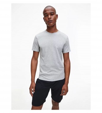 Calvin Klein Pack de 2 camisetas manga corta Crew Neck gris, negro  
