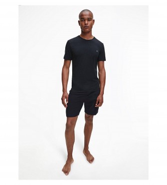 Calvin Klein T-shirt girocollo a maniche corte in confezione da 2 grigie, nere