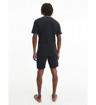 Calvin Klein T-shirt a maniche corte girocollo nere in confezione da 2