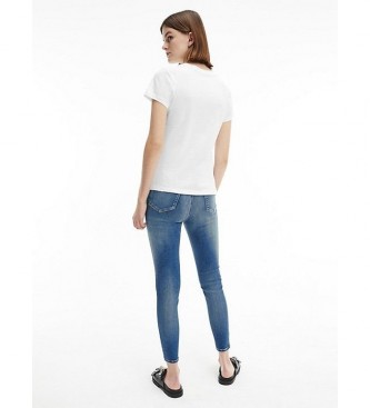 Calvin Klein Jeans Pacote de 2 T-shirts Monograma Slim branco, preto