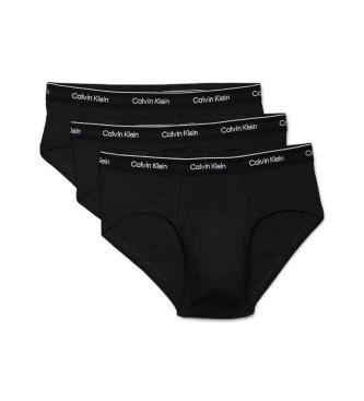 Calvin Klein Zestaw 3 sztuk bokserek Hip Brief w kolorze czarnym