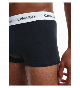 Calvin Klein Pacote de 3 Boxers de Tiro ao Tiro com Algodão Preto