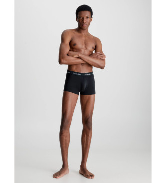 Calvin Klein Pack de 3 Calções Boxer de Algodão Alongados de Cintura Baixa preto, cinzento