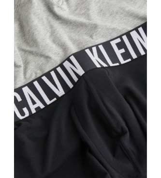 Calvin Klein Conjunto de 3 cales boxer preto, branco e cinzento