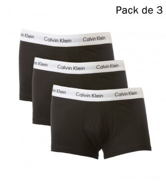 Calvin Klein Pacote com 3 Tronco Boxer preto