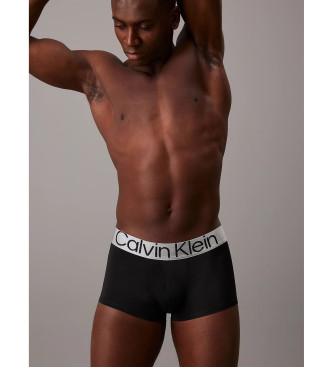 Calvin Klein Confezione da 3 boxer aderenti a vita bassa Steel Micro neri