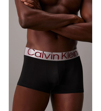 Calvin Klein Pack de 3 bxers ajustados de tiro bajo Steel Micro negro