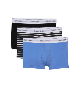 Calvin Klein 3-pack Icon Cotton Stretch boxershorts zwart, blauw