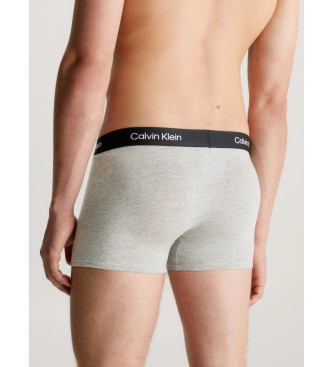 Calvin Klein Paket 3 boksarskih hlač CK96 črna, siva