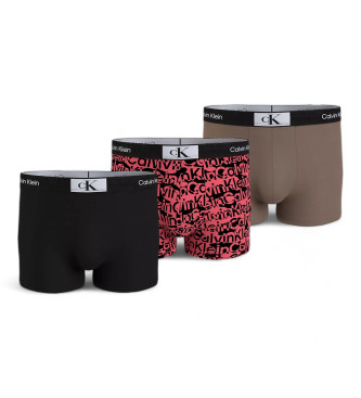 Calvin Klein Pakke med 3 boxershorts CK96 sort, brun, rd