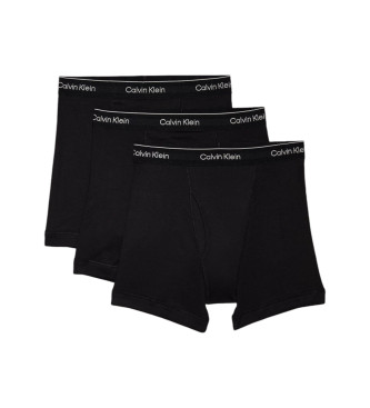 Calvin Klein Conjunto de 3 boxers Cotton Classics pretos