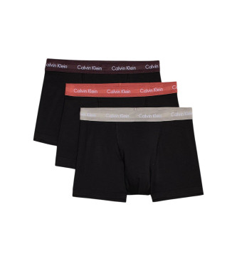 Calvin Klein Confezione da 3 boxer neri in cotone elasticizzato