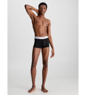 Calvin Klein Pack 3 Calas de cintura baixa em algodo elstico preto