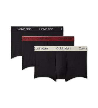 Calvin Klein Pakke med 3 lavtsiddende boxershorts - Micro Stretch sort